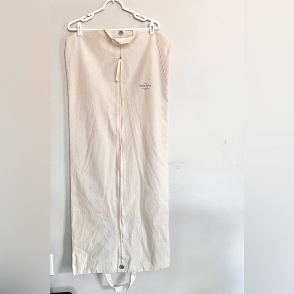 Rare NWT  Sezane Mike Coat Wrap Cardigan Sweater Black Cream Size 40 - Picture 11 of 13